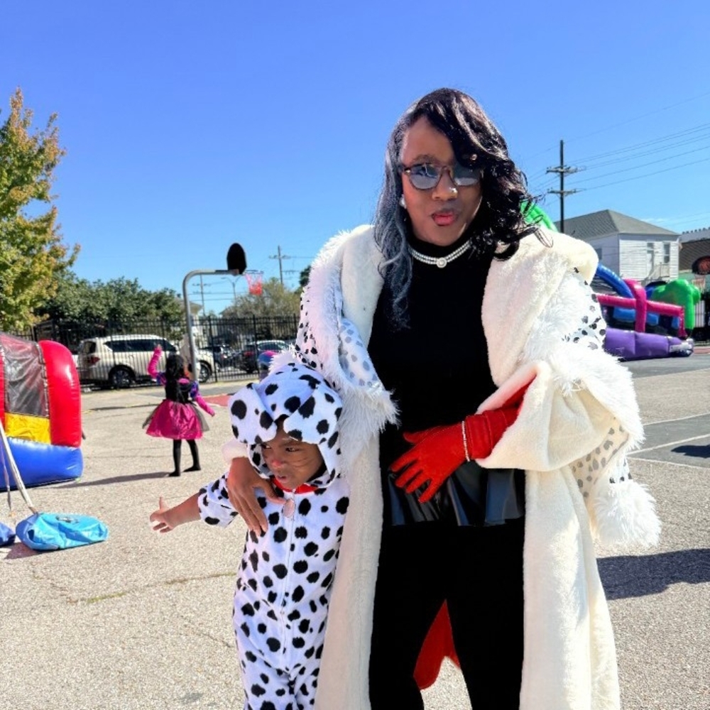 Dalmatian Print Faux Fur Coat